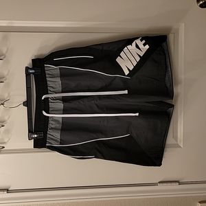 Men's gray and black Nike shorts